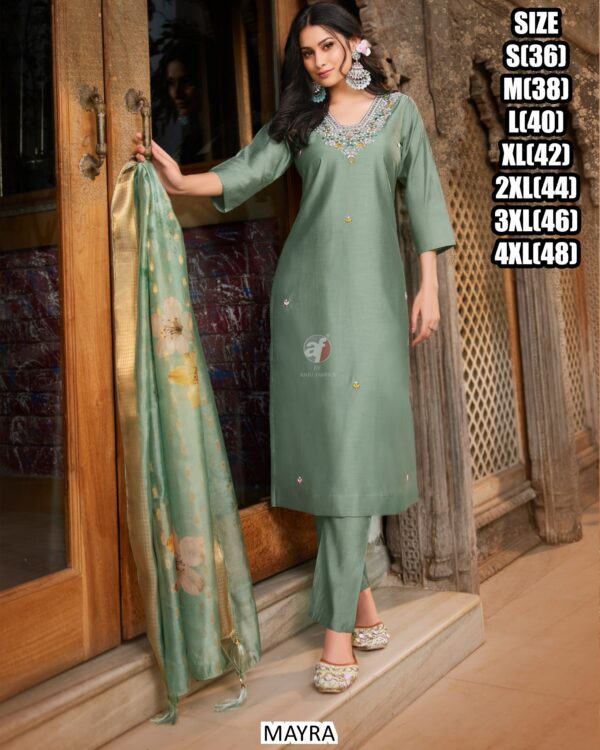 Kurti Pant With Dupatta - Image 4