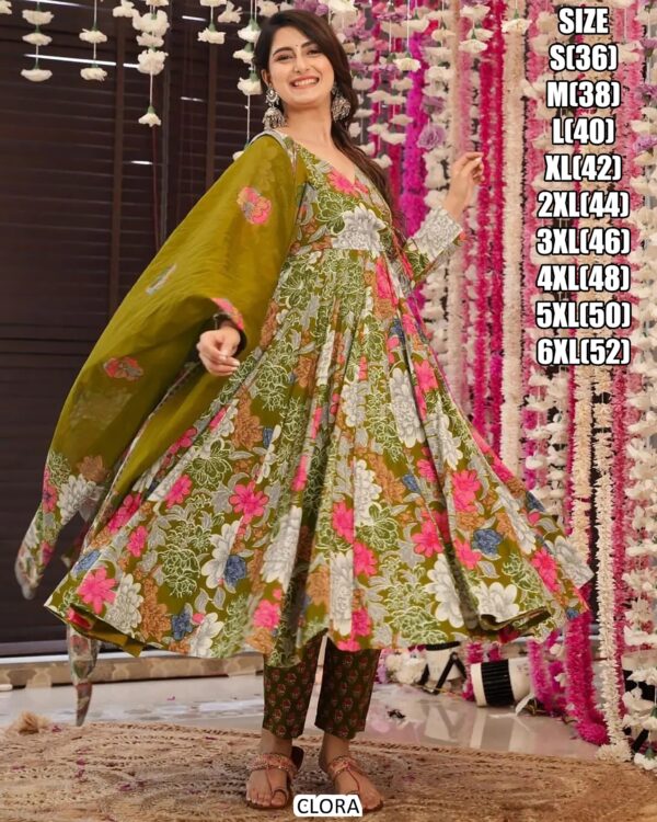 Pure Maslin With Heavy Digital Print & Half Inner - Image 14