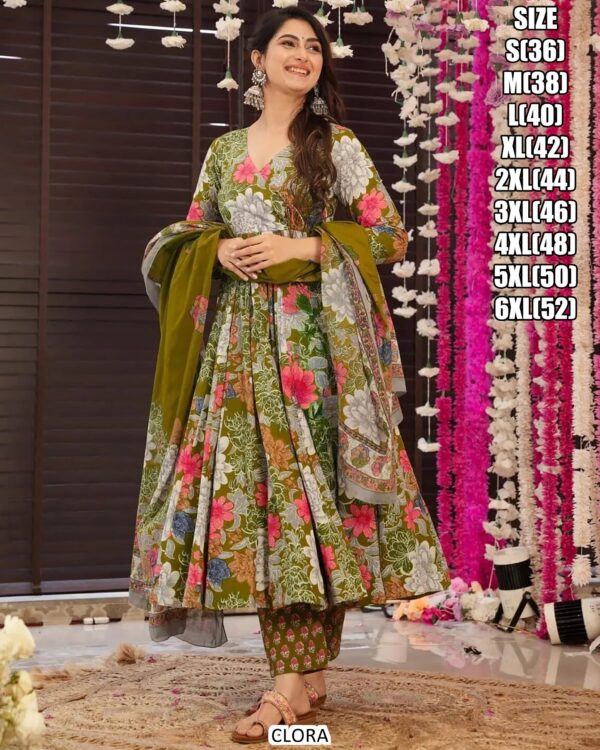Pure Maslin With Heavy Digital Print & Half Inner - Image 13