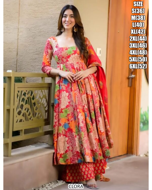 Pure Maslin With Heavy Digital Print & Half Inner - Image 12