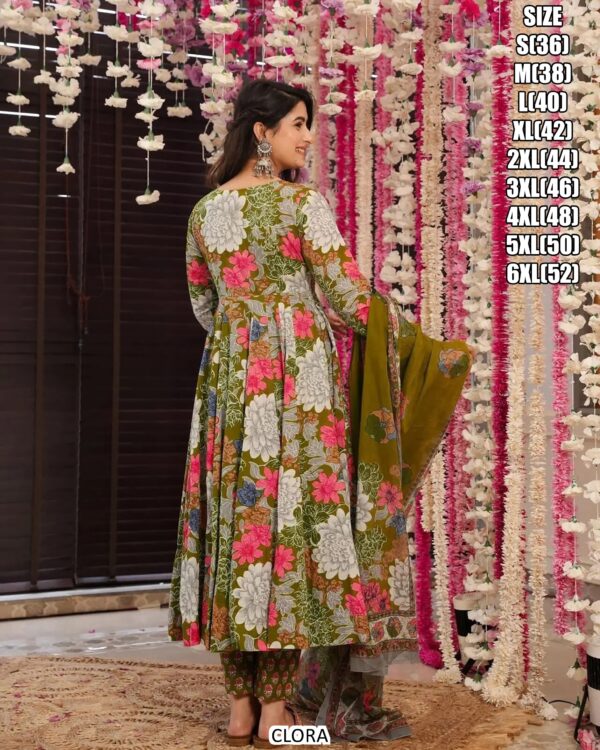 Pure Maslin With Heavy Digital Print & Half Inner - Image 15