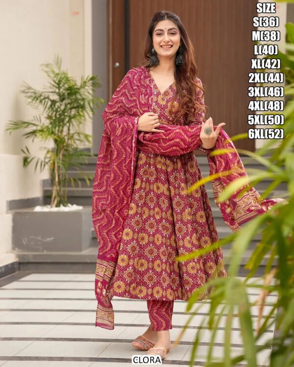 Pure Maslin With Heavy Digital Print & Half Inner - Image 6