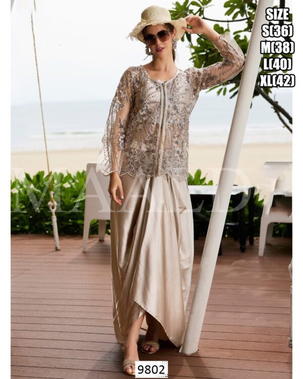Designer Muslin Handwork Suit