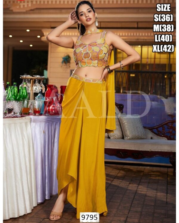 Designer Muslin Handwork Suit - Image 6