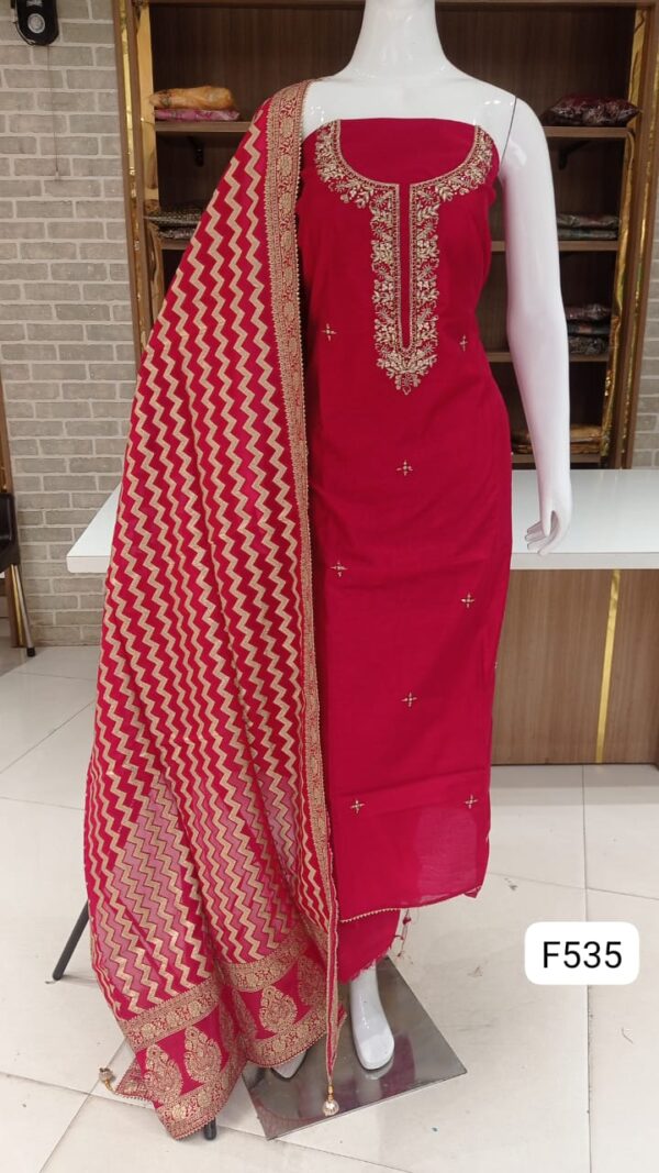 Imported Maheshwari Silk Dress - Image 2